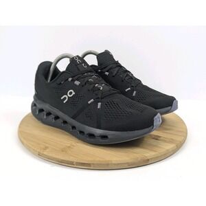 On Cloudsufer Black Womans 10 Running Shoes Athletic Trainer Sneakers
